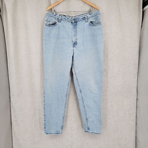 Levi's 522 Jeans Vintage 90's Women's Plus Size 20 Light Wash FLAWED - Picture 14 of 15